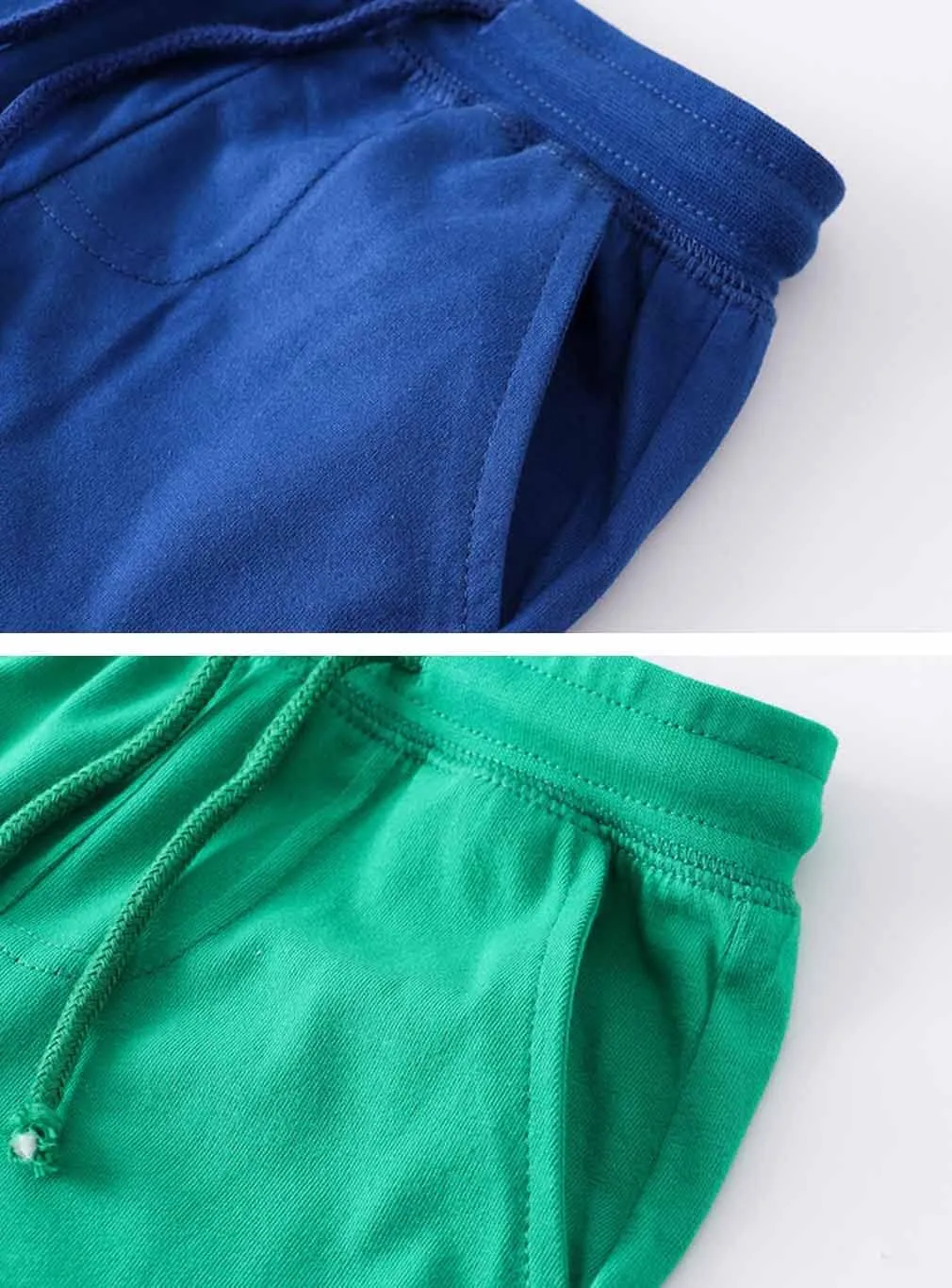 ACESTAR 2 Pack Toddler Boys Summer Shorts with Drawstring - Cotton Baby Casual Pull-On Jogger Shorts Active Sports Shorts