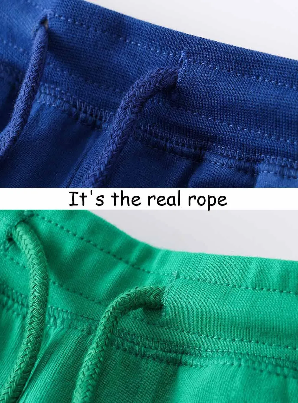 ACESTAR 2 Pack Toddler Boys Summer Shorts with Drawstring - Cotton Baby Casual Pull-On Jogger Shorts Active Sports Shorts