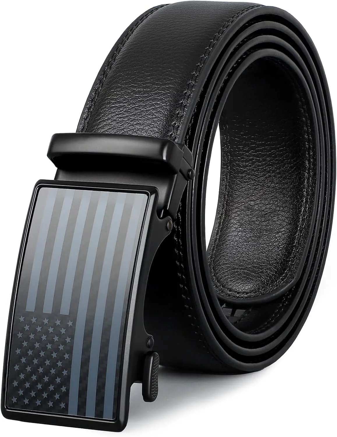 American Flag Belt for Men Black Nylon Ratchet Belts 4th of July Patriotic Decorations