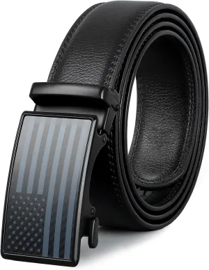 American Flag Belt for Men Black Nylon Ratchet Belts 4th of July Patriotic Decorations