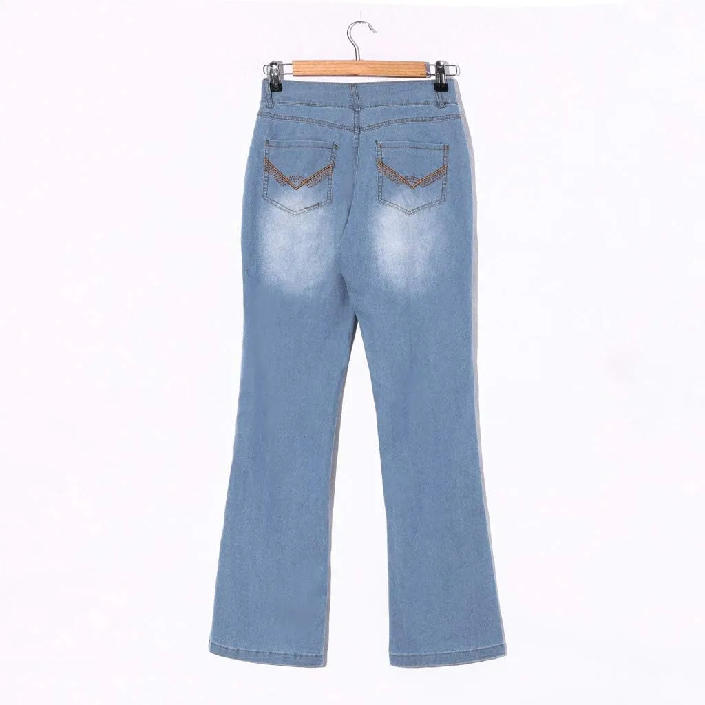 Bell Bottom Jeans for Women High Waisted Flare Jeans with Classic Wide Leg Denim Pants