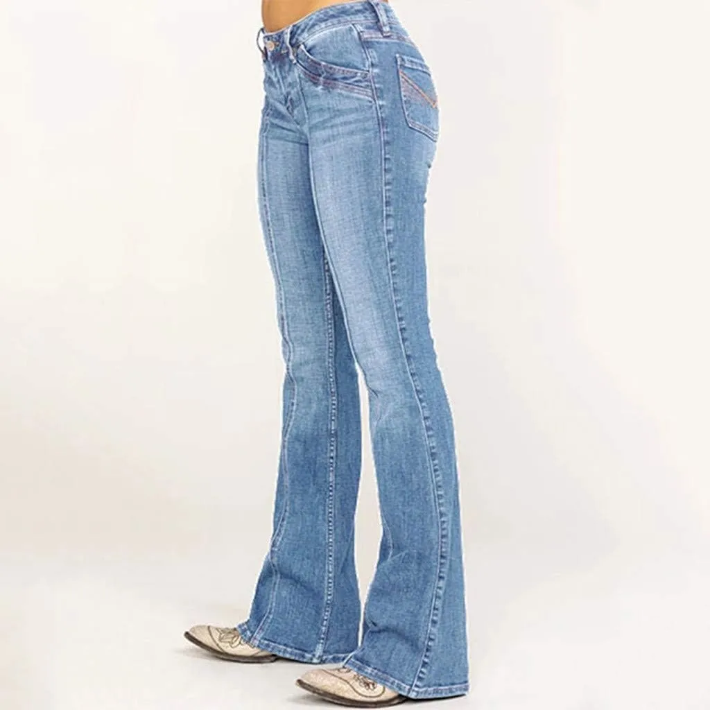Bell Bottom Jeans for Women High Waisted Flare Jeans with Classic Wide Leg Denim Pants