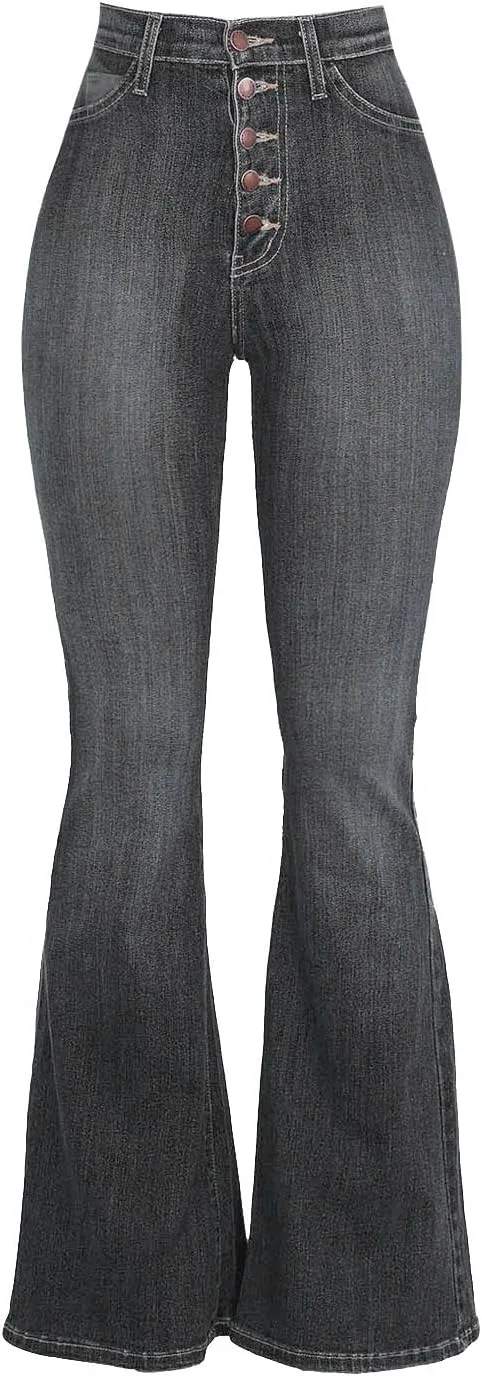 Bell Bottom Jeans for Women High Waisted Skinny Denim Pants Fashion Boyfriend Jeans Slim Fit Long Pants with Pockets