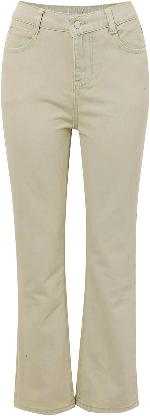 Bell Bottom Jeans for Women,High Waisted Flare Jeans Skinny Stretch Wide Leg Jeans for Women Trendy