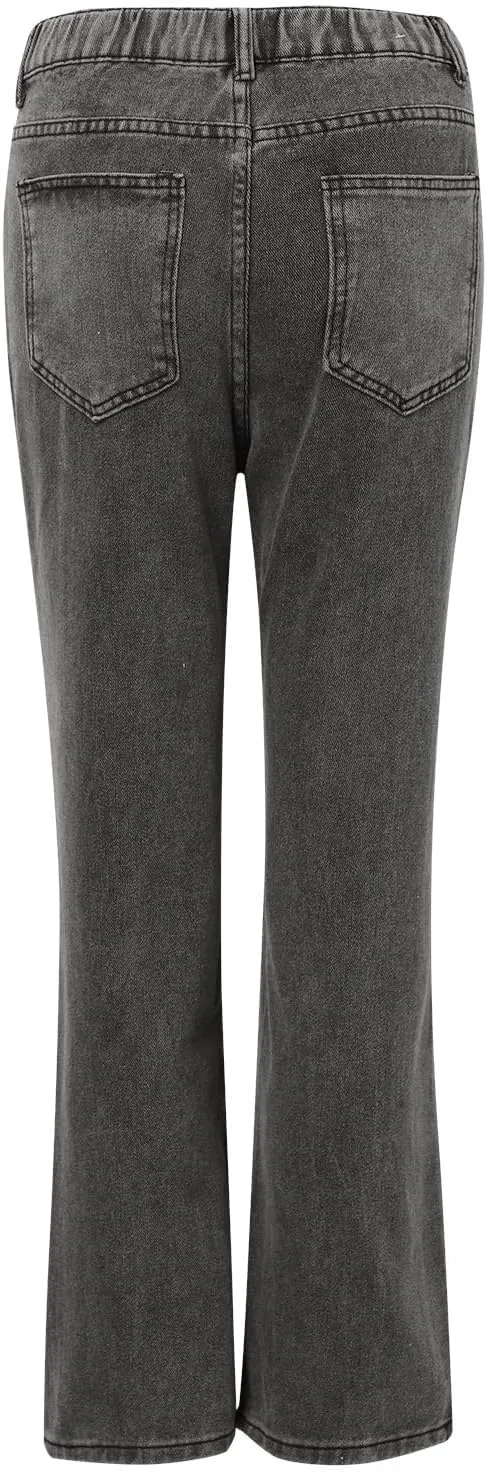Bell Bottom Jeans for Women,High Waisted Flare Jeans Skinny Stretch Wide Leg Jeans for Women Trendy