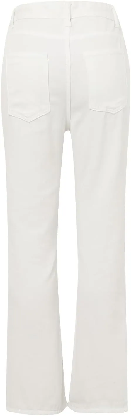 Bell Bottom Jeans for Women,High Waisted Flare Jeans Skinny Stretch Wide Leg Jeans for Women Trendy