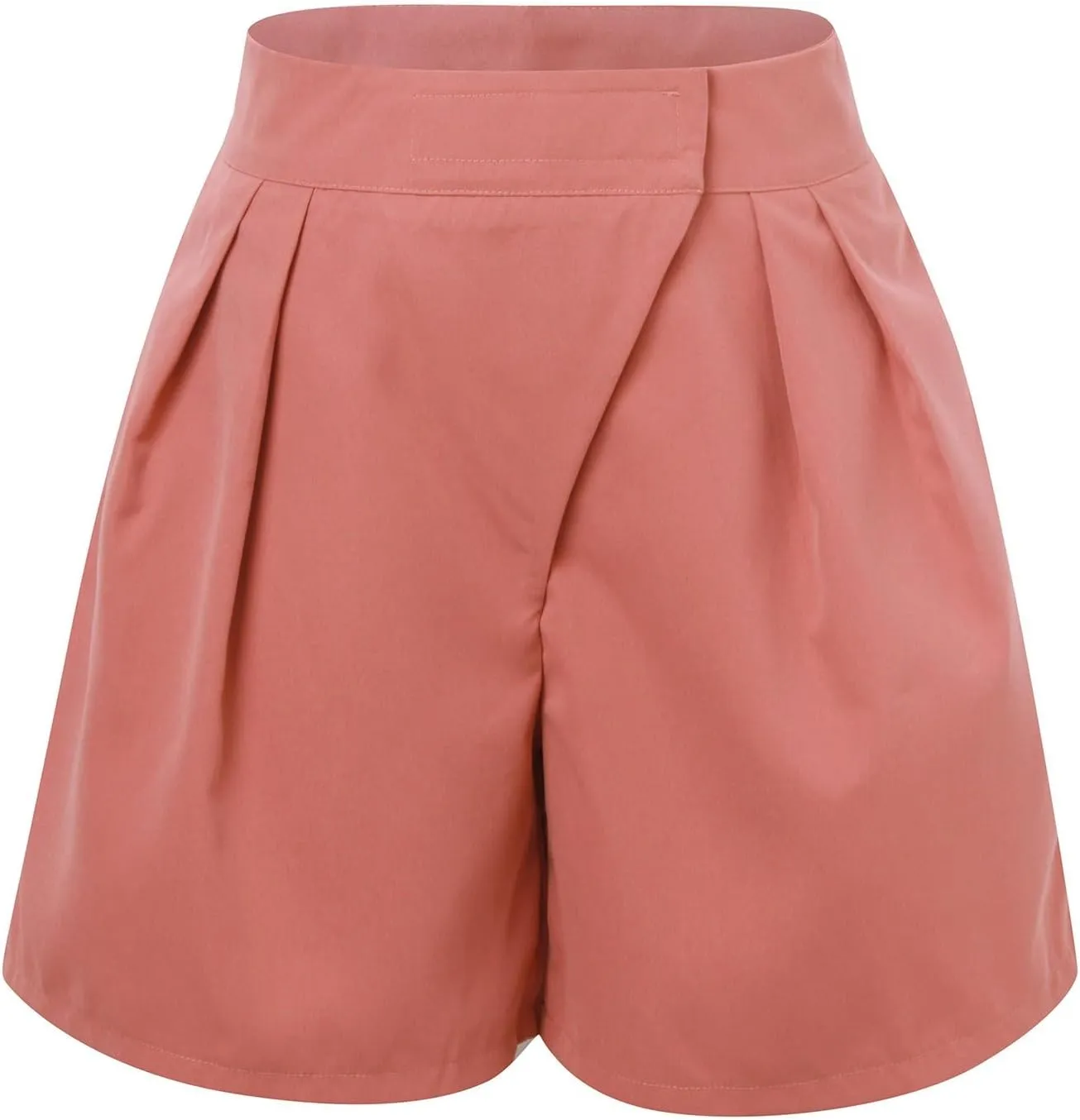 Bermuda Wide Leg Shorts Casual Summer Loose Fit Elastic High Waisted Shorts Comfy Lightweight Lounge Shorts