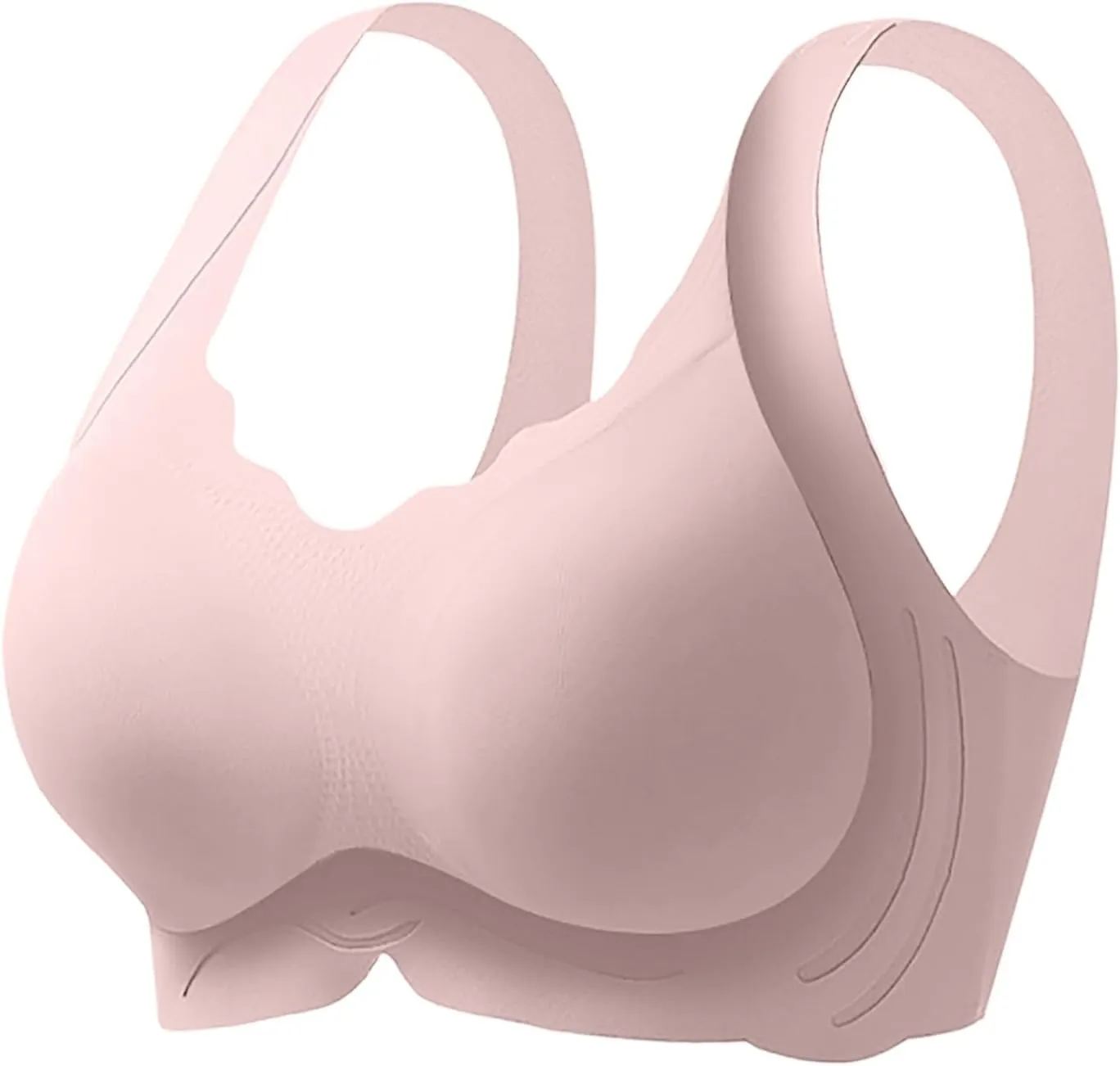 Bras for Seniors Women Thin Straps Wireless Bras Lightly Tank Top Daisy Seamless Support Up to H Full