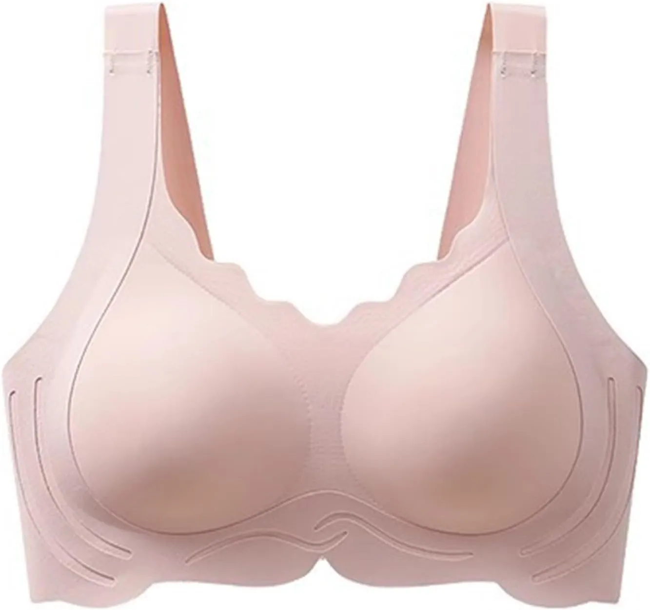 Bras for Seniors Women Thin Straps Wireless Bras Lightly Tank Top Daisy Seamless Support Up to H Full
