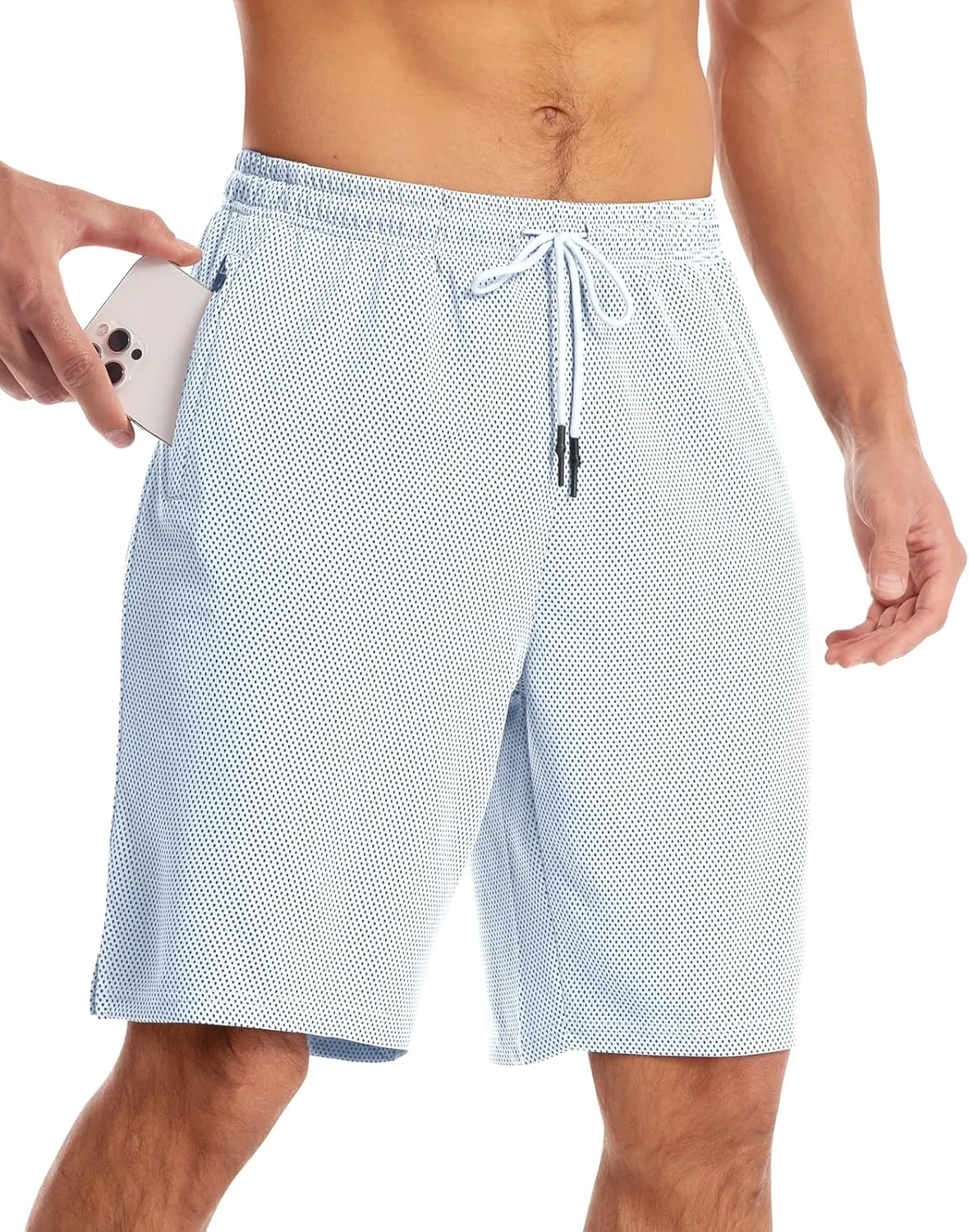 CANGHPGIN Mens Athletic Wear Mesh Basketball Shorts with Pockets, Quick Dry Gym Shorts 9 inch Running Workout Shorts for Men