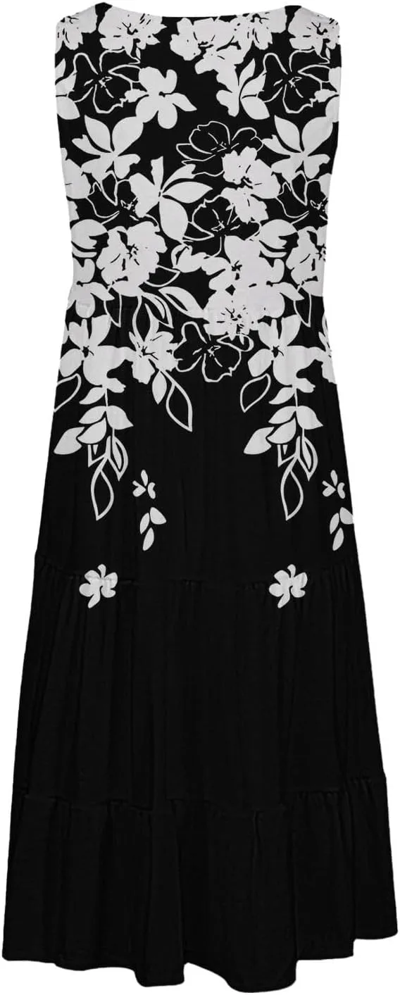 Casual Summer Dresses for Women Summer Dresses for Women Plus Size Beach Dress Casual Sundresses Sexy Sleeveless