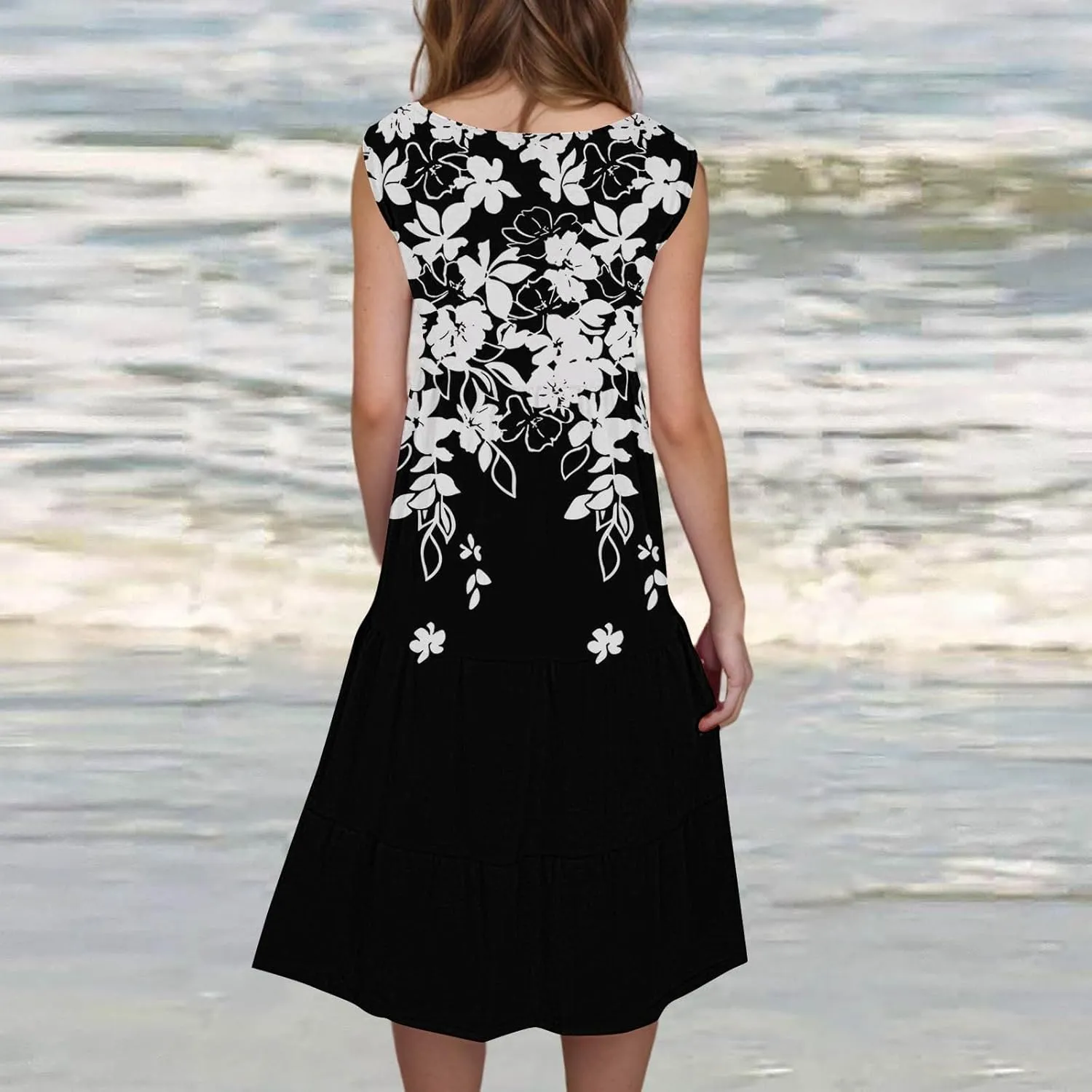 Casual Summer Dresses for Women Summer Dresses for Women Plus Size Beach Dress Casual Sundresses Sexy Sleeveless