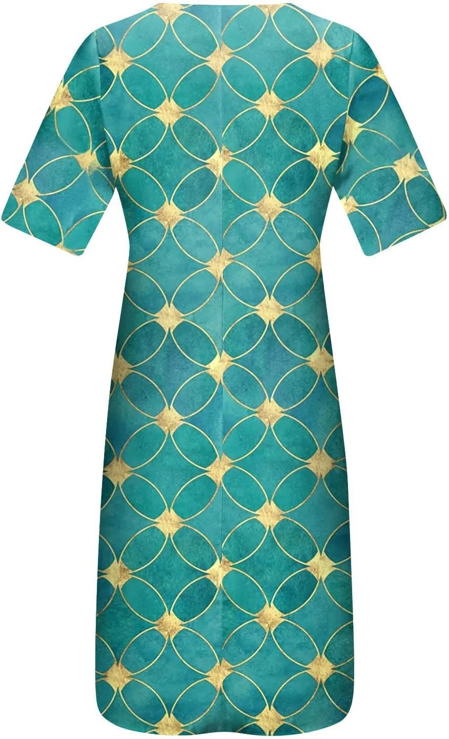 Ceboyel Womens 2023 Boho Floral Maxi Dress Button Flowy Long Dresses Short Sleeve Shirt Dress Vintage Causal Summer Clothes