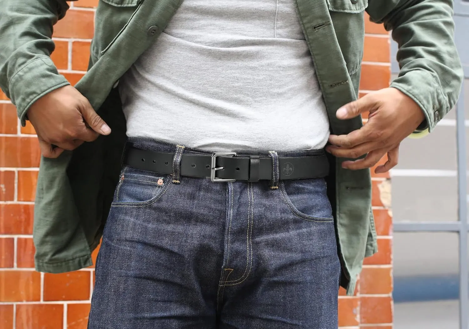 CHAOREN Full Grain Leather Belts for Men - Mens Belt for Jeans - Timeless Elegance for Casual Dress