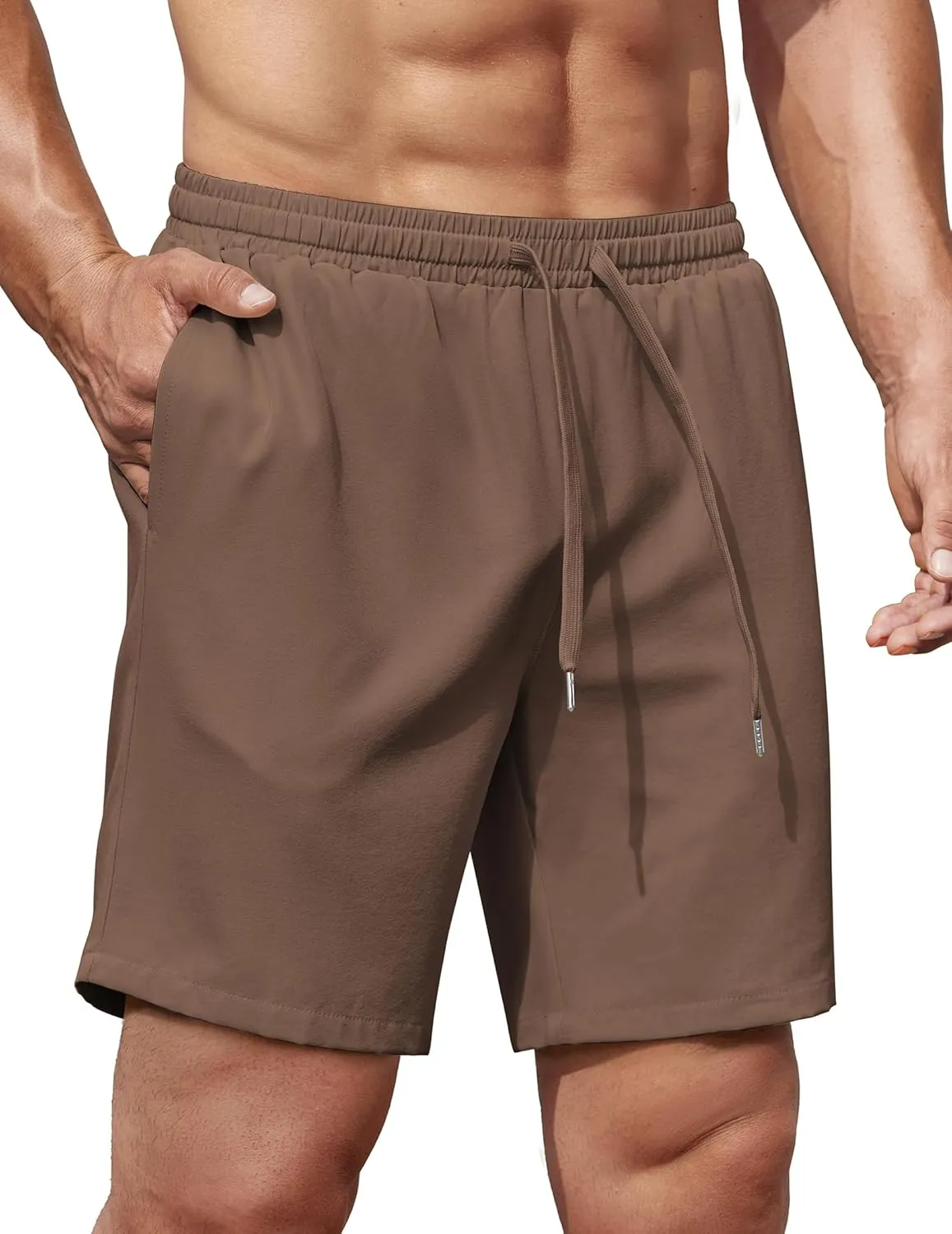 COOFANDY Men's Gym Workout Shorts 8 Inch Quick Dry Athletic Shorts Lightweight Drawstring Running Shorts