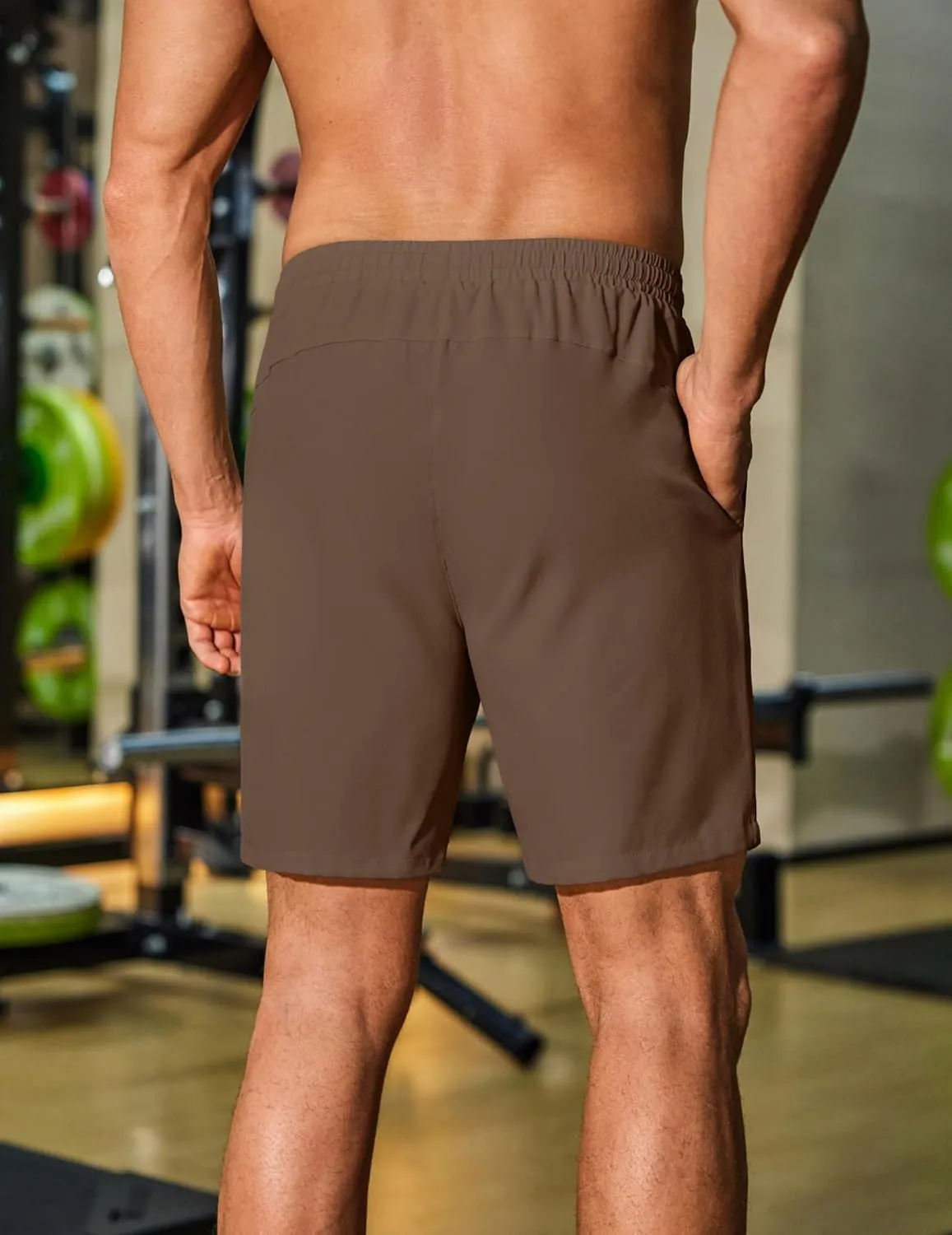 COOFANDY Men's Gym Workout Shorts 8 Inch Quick Dry Athletic Shorts Lightweight Drawstring Running Shorts