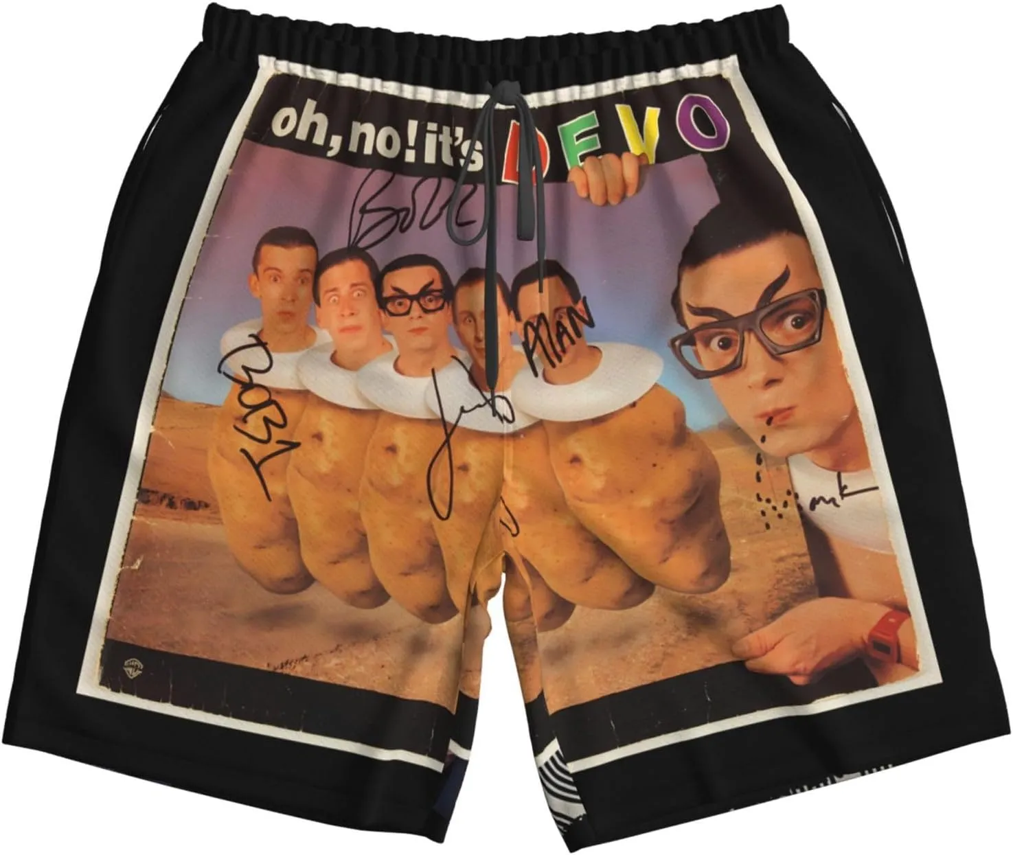 Devo Music Band Shorts Men's Beach Shorts Basketball Shorts Lightweight Breathable Running Short Quick Dry