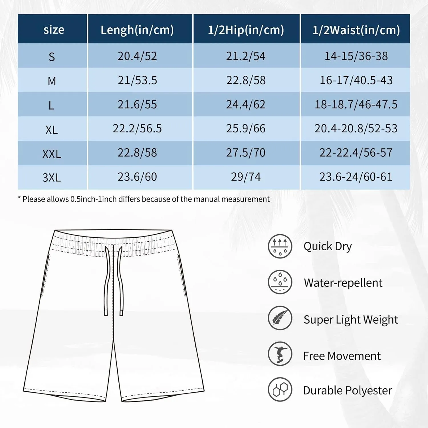 Devo Music Band Shorts Men's Beach Shorts Basketball Shorts Lightweight Breathable Running Short Quick Dry