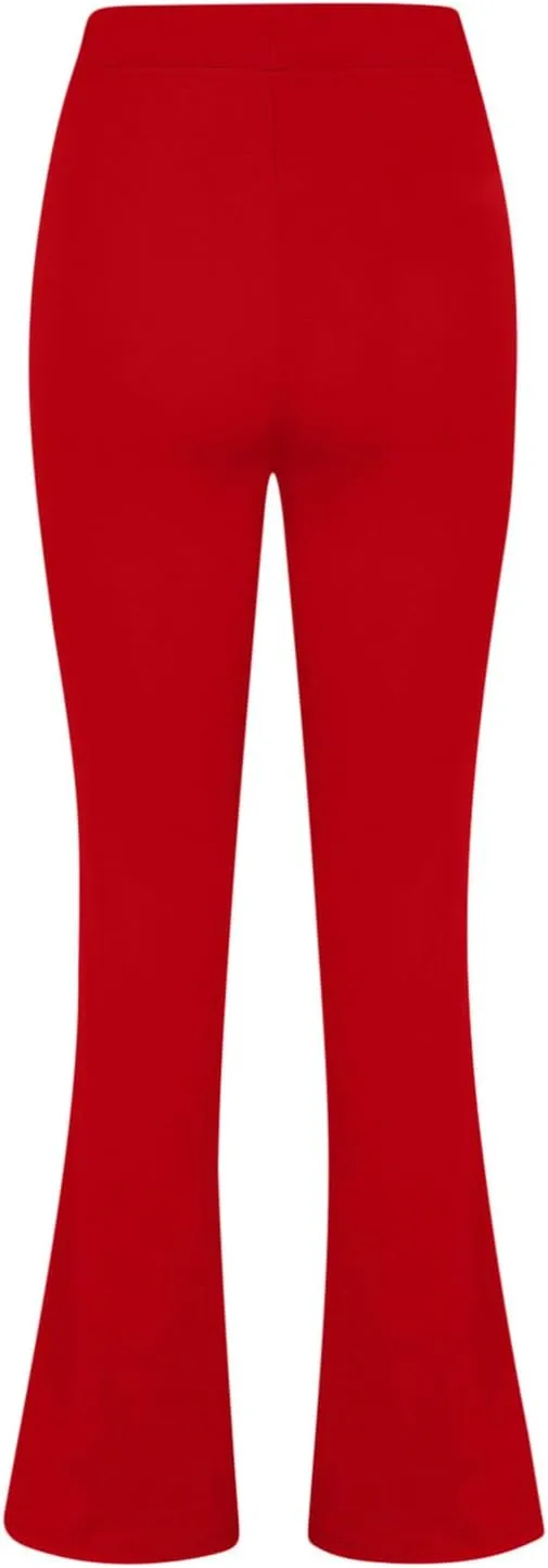 Dress Pants Women Tummy Control Workout Yoga Pants Business Casual High Waist Bootcut Work Pants Lounges with Pockets