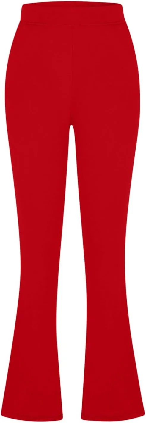 Dress Pants Women Tummy Control Workout Yoga Pants Business Casual High Waist Bootcut Work Pants Lounges with Pockets