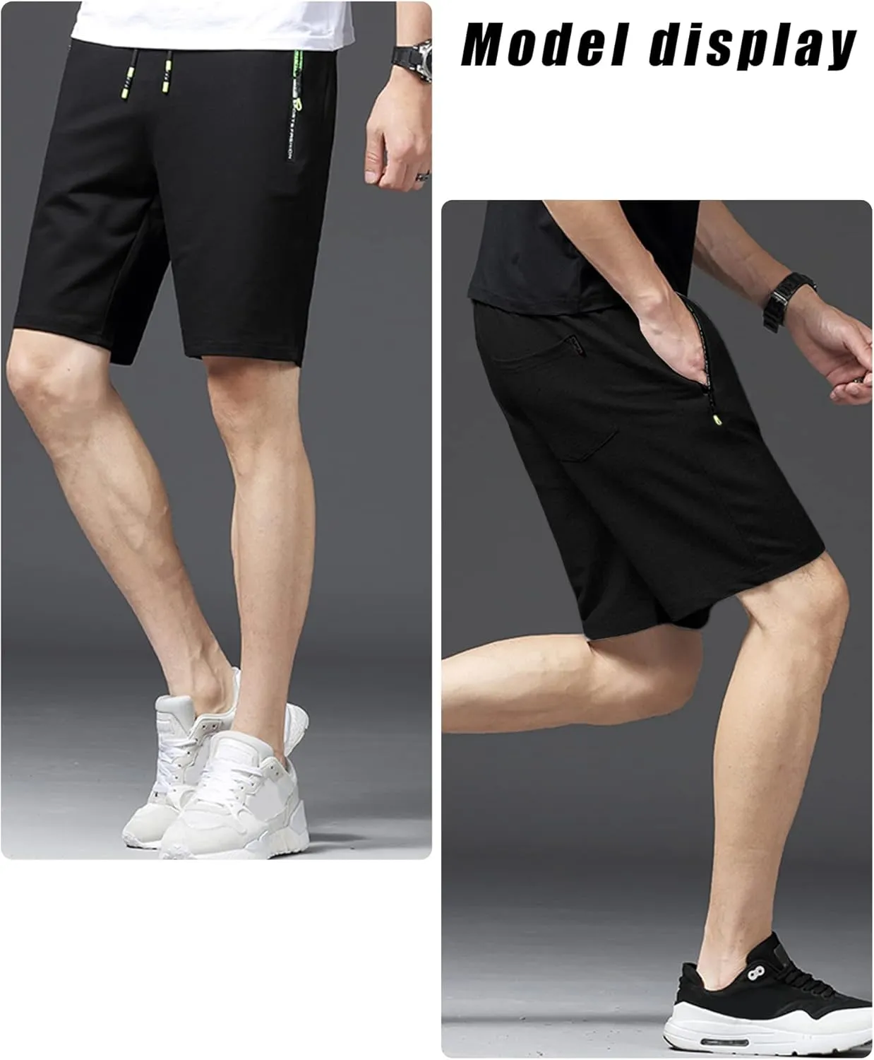 FEOYA Men's Linerless Workout Shorts Lightweight Basketball Boxing Gym Sports Shorts Men