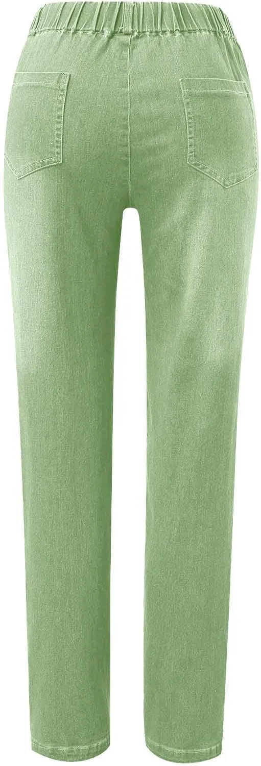 FZVYD Women's High Waist Jeans Slim Fit Casual 2025 Fashion Trousers Denim Pants Hip-Lifting Jeans Skinny Stretchy Leggings