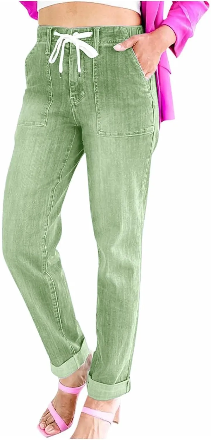 FZVYD Women's High Waist Jeans Slim Fit Casual 2025 Fashion Trousers Denim Pants Hip-Lifting Jeans Skinny Stretchy Leggings