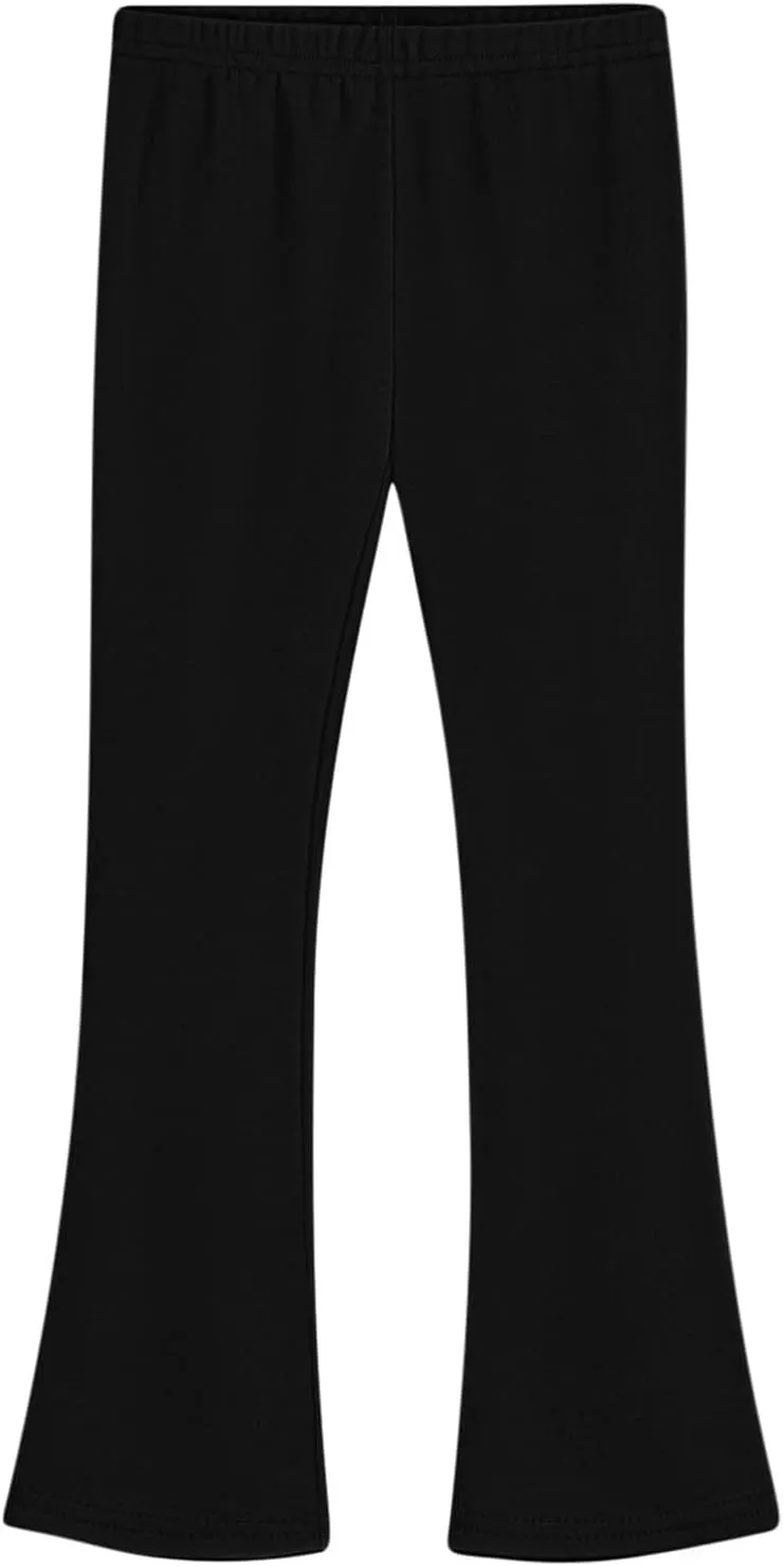Girls Bell Bottom Stretch Yoga Pants High Waisted Flare Leggings Workout Lounge Trousers 2-13Y