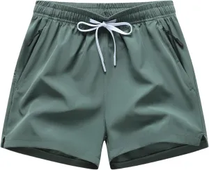 GUNLIRE Boy's Quick Dry Running Shorts Athletic Active Gym Lightweight for Outdoor Camping Hiking Sports Shorts