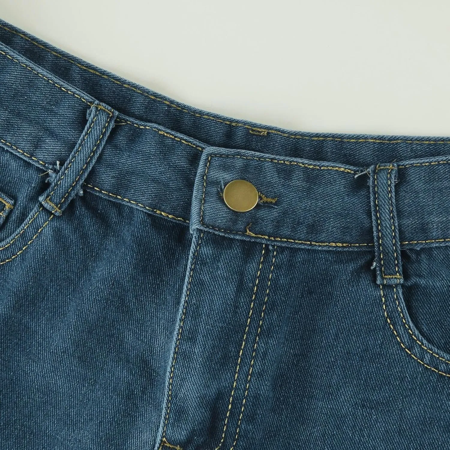 Jean Shorts Womens Comfy Casual High Waisted Denim Shorts Pants with Pockets Trendy