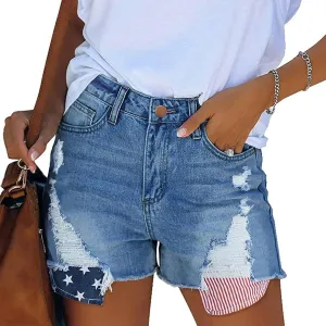 Jean Shorts Womens Comfy Casual High Waisted Denim Shorts Pants with Pockets Trendy