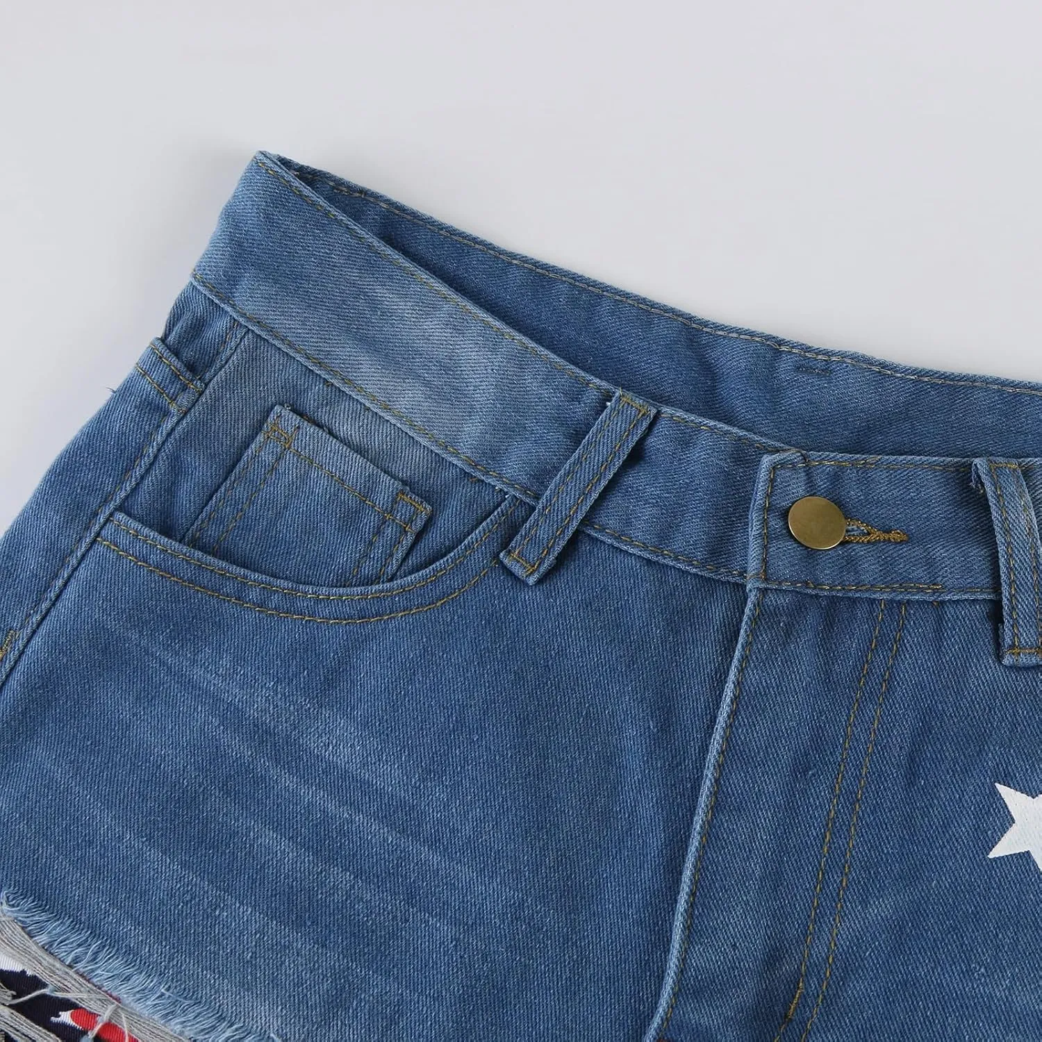 Jean Shorts Womens Comfy Casual High Waisted Denim Shorts Pants with Pockets Trendy