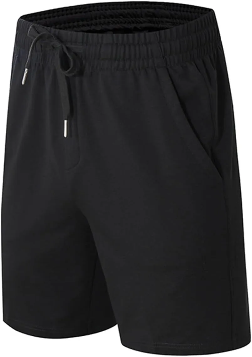 Jogging Shorts with Back Pockets for Men Track Drawstring Shorts Running Stretch Quick Dry Shorts