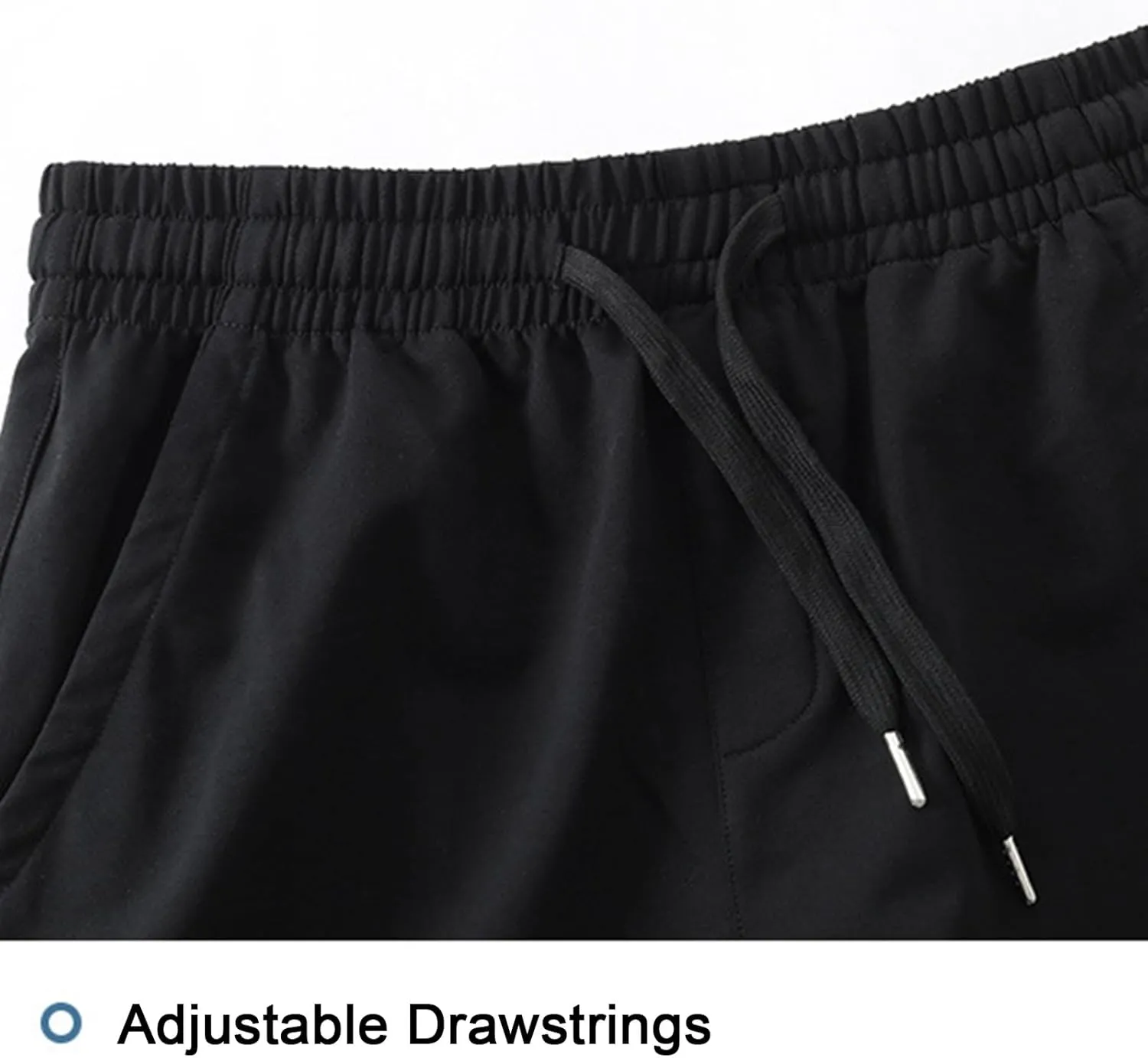 Jogging Shorts with Back Pockets for Men Track Drawstring Shorts Running Stretch Quick Dry Shorts