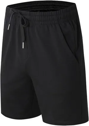 Jogging Shorts with Back Pockets for Men Track Drawstring Shorts Running Stretch Quick Dry Shorts