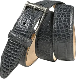Joseph Gold/Grove Silver / J2 Genuine Full-Grain Cowhide Leather Designer Dress Belt 1-3/8"(35mm) Wide