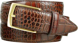 Joseph Gold/Grove Silver / J2 Genuine Full-Grain Cowhide Leather Designer Dress Belt 1-3/8"(35mm) Wide