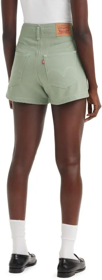 Levi's Women's High Waist Contrast Stitch Mom Shorts