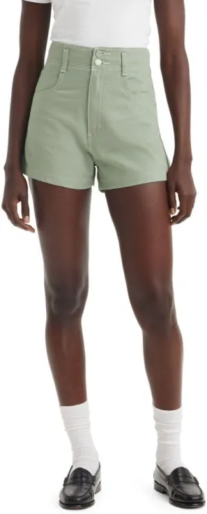 Levi's Women's High Waist Contrast Stitch Mom Shorts