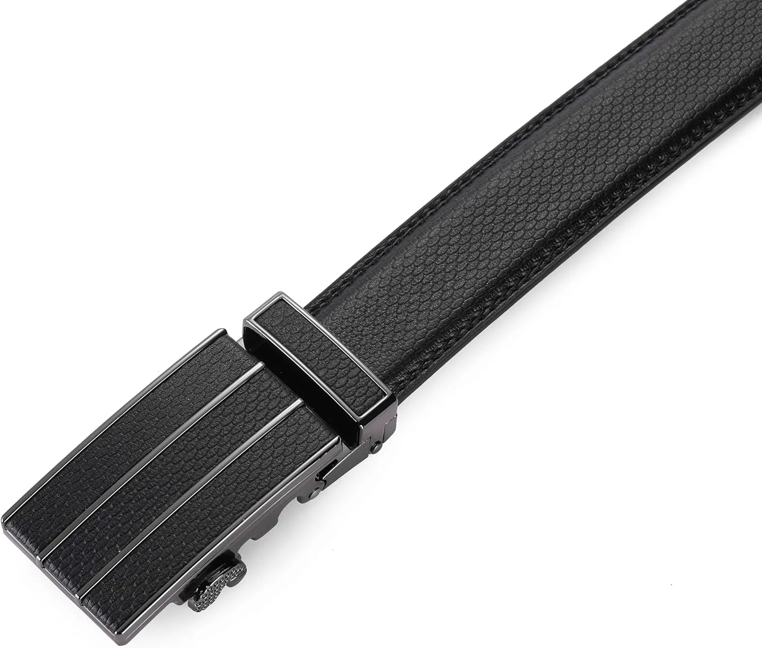 Marino Mens Genuine Leather Ratchet Dress Belt With Automatic Buckle, Enclosed in an Elegant Gift Box