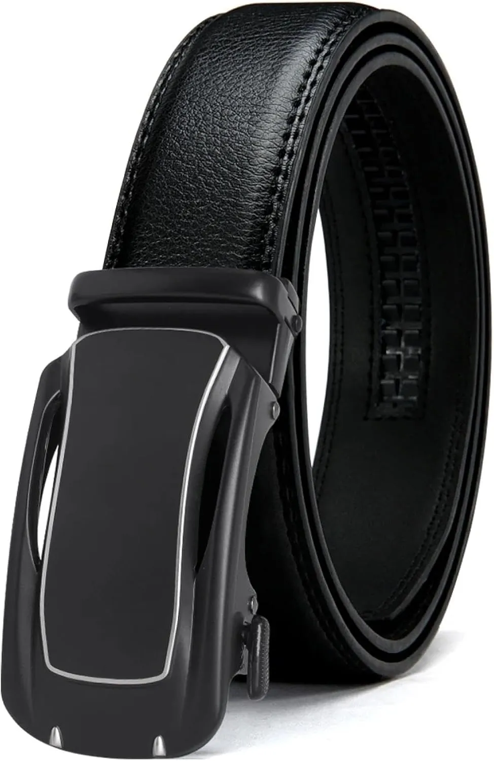 Men Belts Genuine Leather Male Belts High End Automatic Buckle Business Belt Tactical Canvas Belt(130cm/14WPCDYHYFSK-BK)
