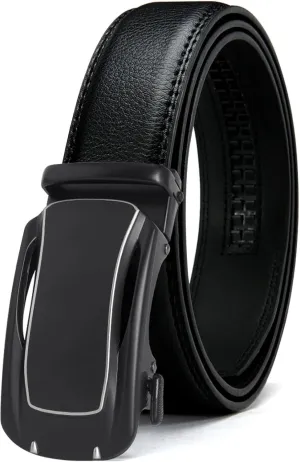 Men Belts Genuine Leather Male Belts High End Automatic Buckle Business Belt Tactical Canvas Belt(130cm/14WPCDYHYFSK-BK)