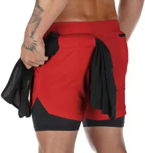 Men's 2 in 1 Workout Tennis Shorts with Liner 7 Inch Gym Shorts for Men Basketball Shorts Athletic Running Shorts