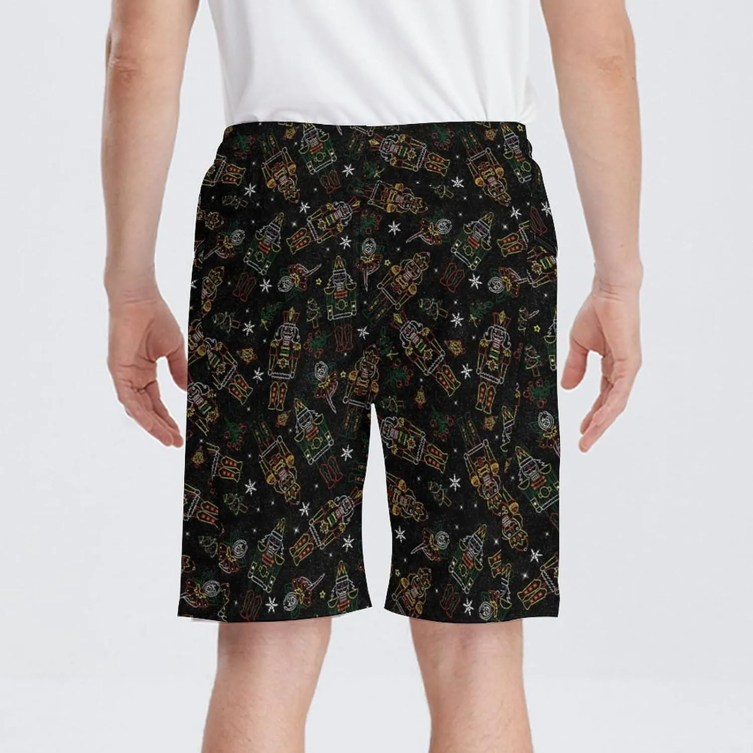 Men's Athletic Shorts with Liner 9" Pineapple Running Gym Shorts Quick Dry Casual Workout Shorts with Zipper Pockets