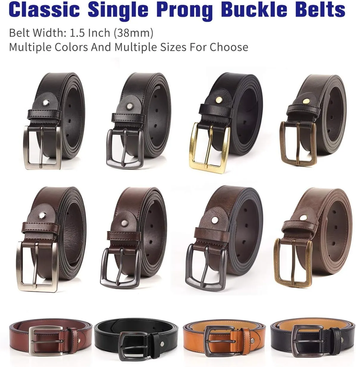 Mens Belt Big And Tall Regular Size 36"-94"