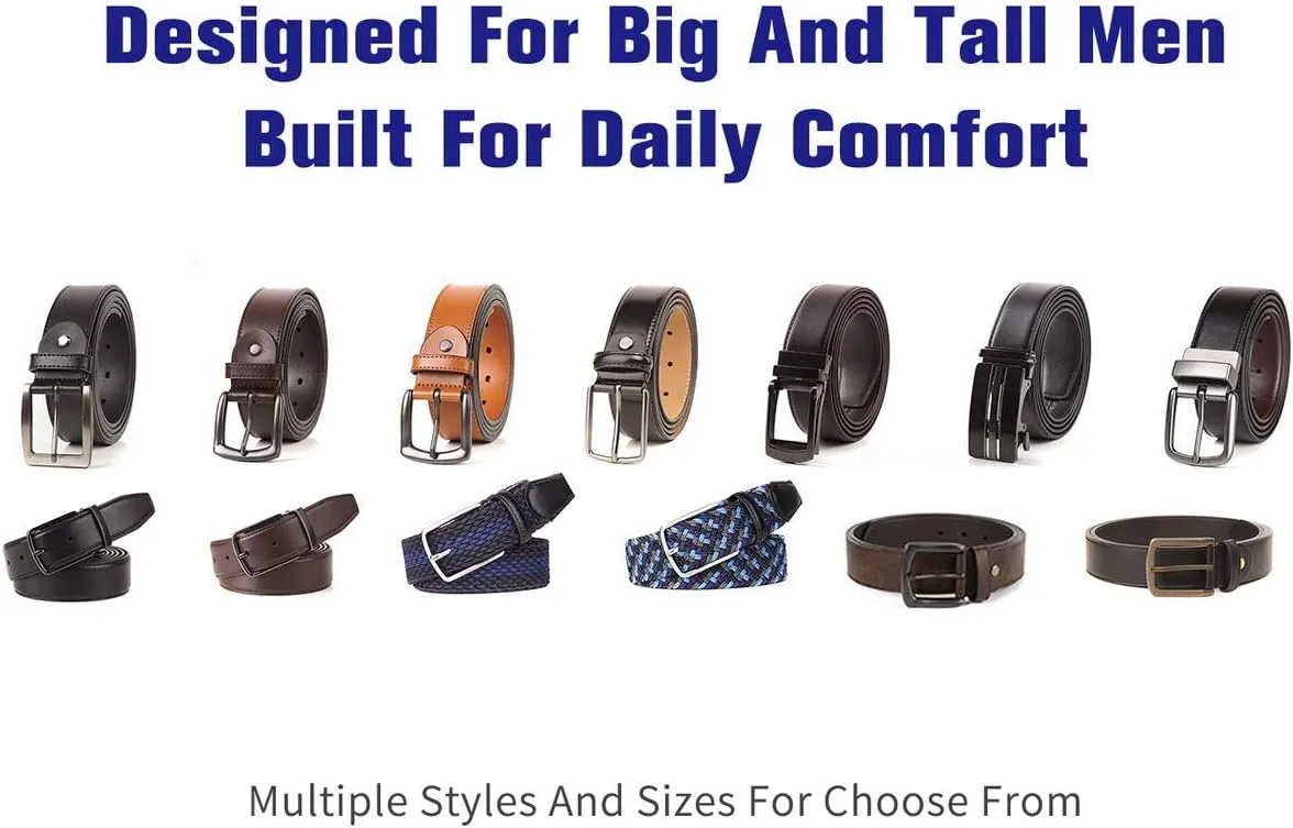 Mens Belt Big And Tall Regular Size 36"-94"