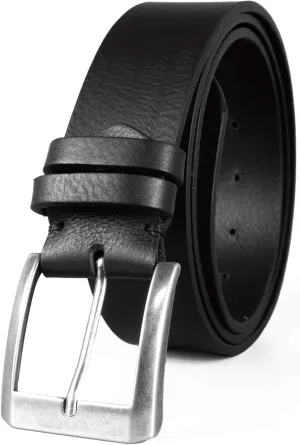 Men's Leather Belt - Handmade Belts for Men with Buckle, Full Grain Leather Belts, Casual & Dress & Reversible