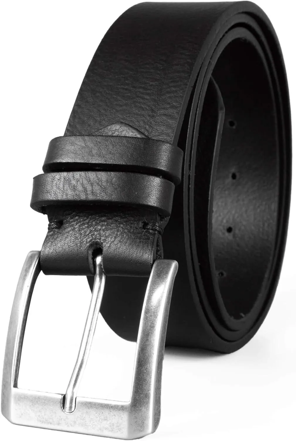 Men's Leather Belt - Handmade Belts for Men with Buckle, Full Grain Leather Belts, Casual & Dress & Reversible