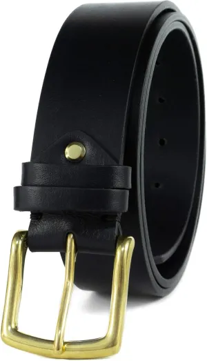 Men's Leather Belt - Handmade Belts for Men with Buckle, Full Grain Leather Belts, Casual & Dress & Reversible