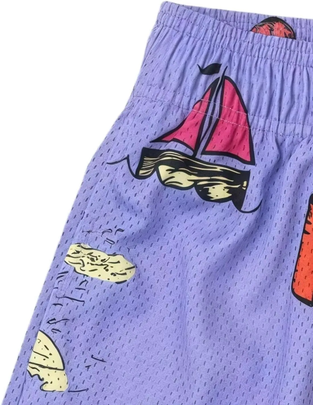 Men's Mesh Graphic Basketball Shorts Streetwear Gym Shorts Summer Cool Casual Running Workout Shorts with Pockets